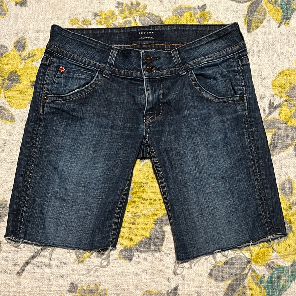 Hudson Cutoff Bermuda Jean Shorts